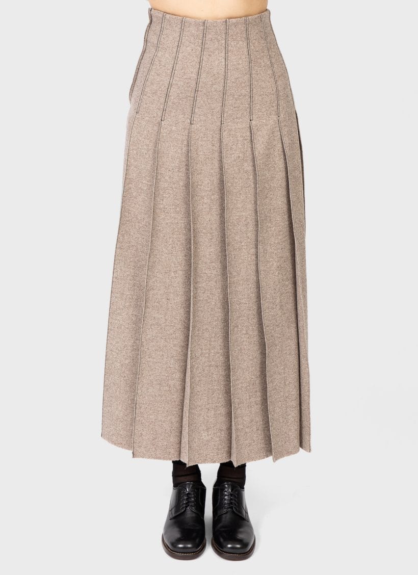 Ilana Blumberg Ankle Pleat Skirt