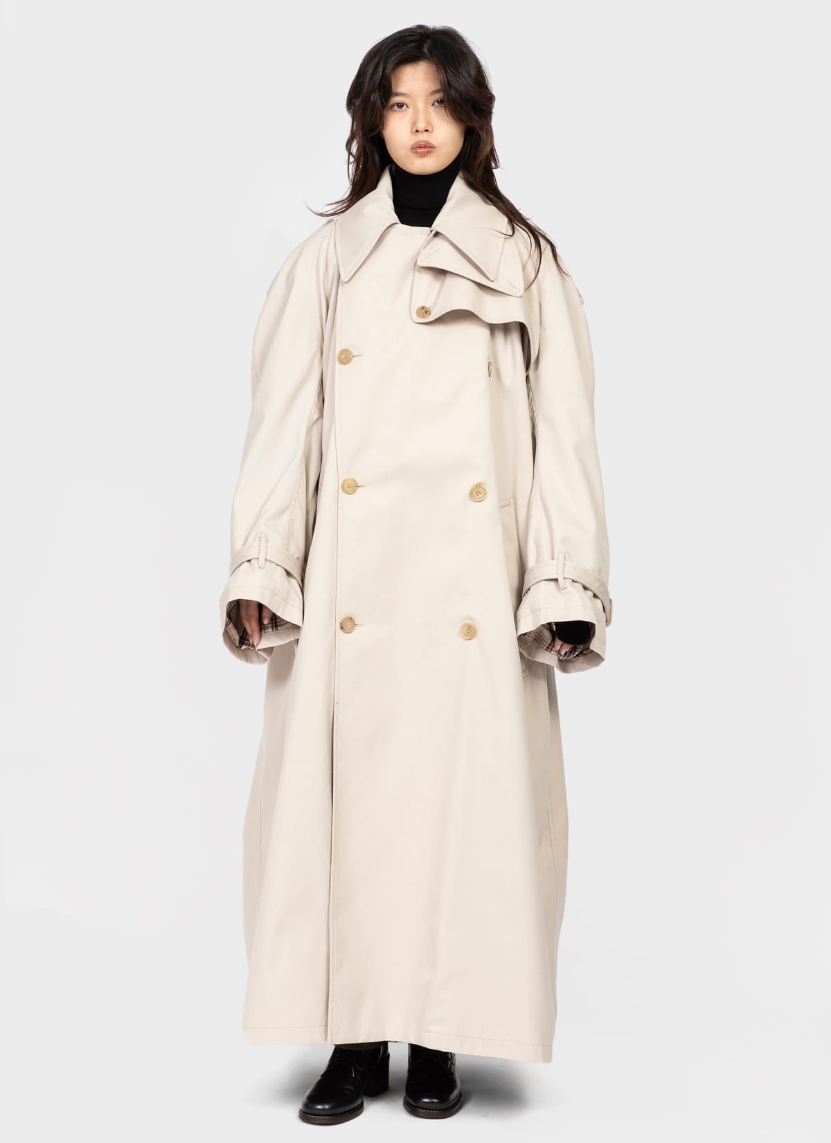 Hed Mayner Belted Trench Coat