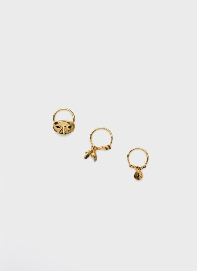 Lemaire Estampe Trio Rings