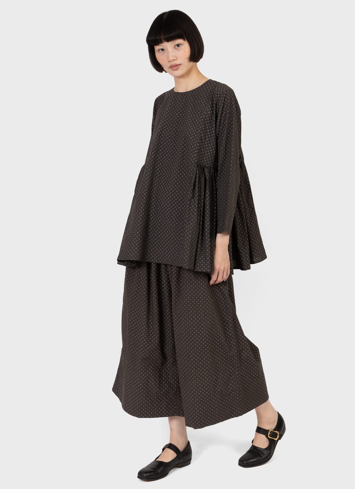 Aodress Side Gather Blouse Polka Dot – GENTLEWENCH