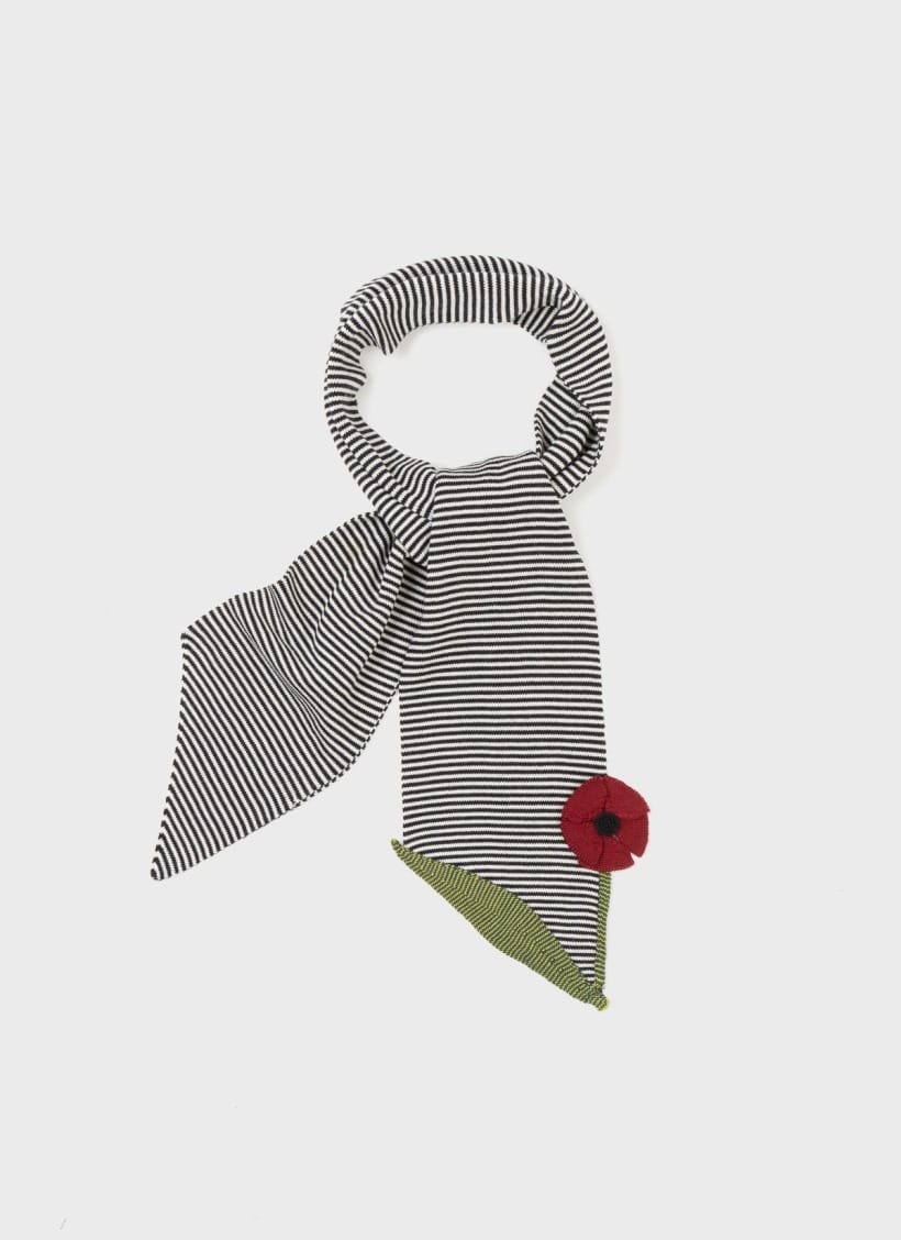 Evelyne De Clercq Platone Flower Scarf