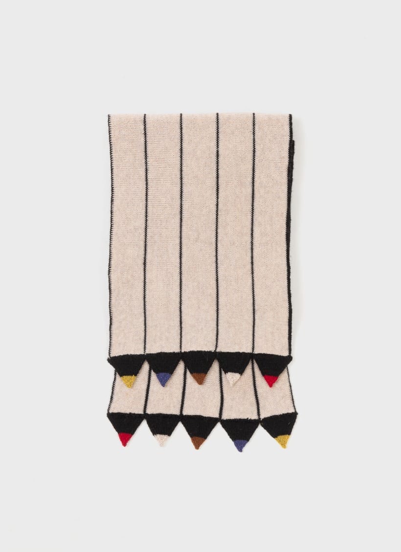 Evelyne De Clercq Euripide Scarf White