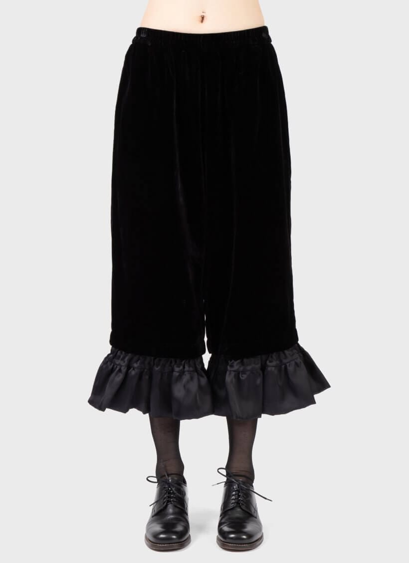 Renli Su Cropped Velvet Trousers