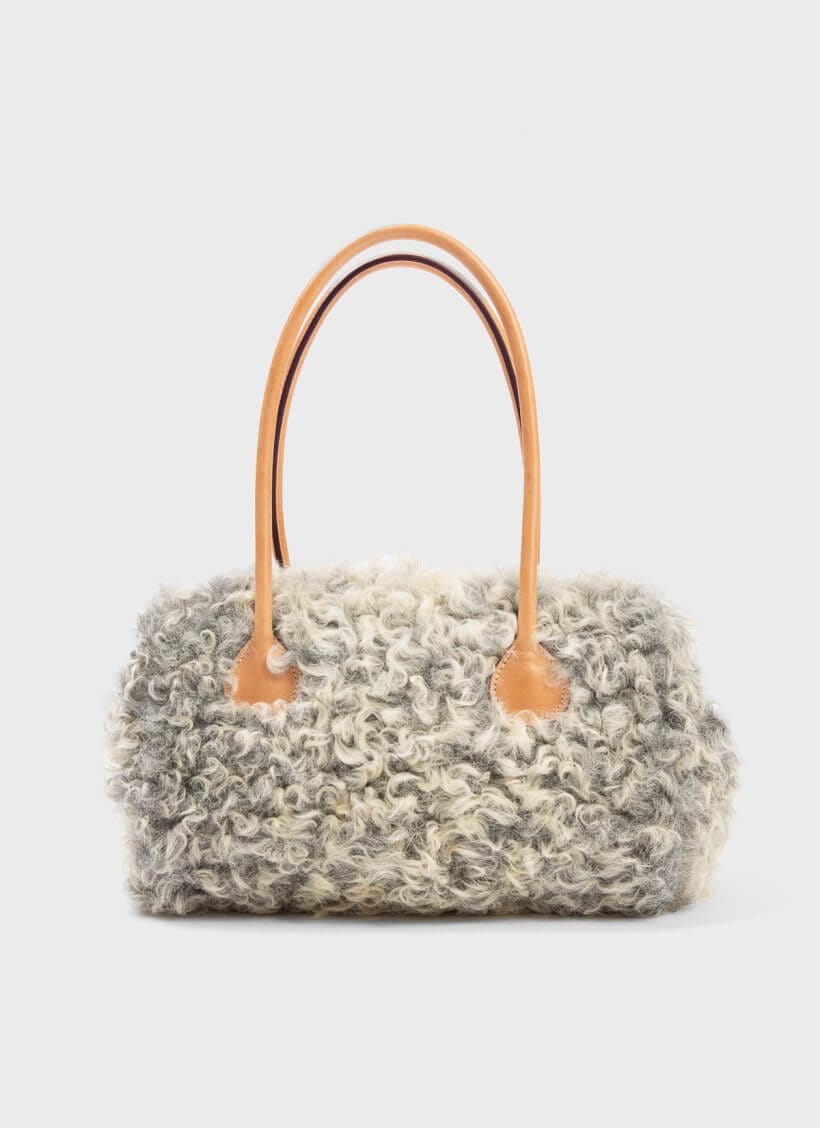 The Backward Vendor Tanker Shearling Bag