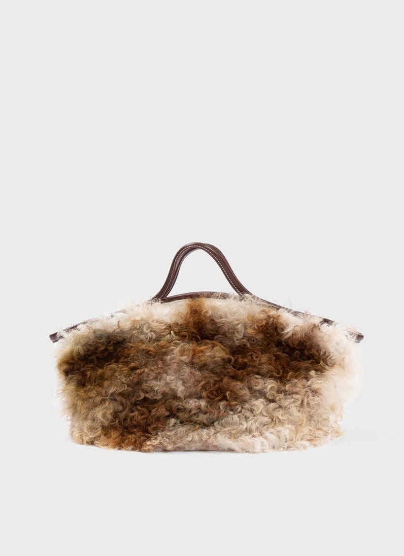 The Backward Vendor Cattle Basket Medium Brown