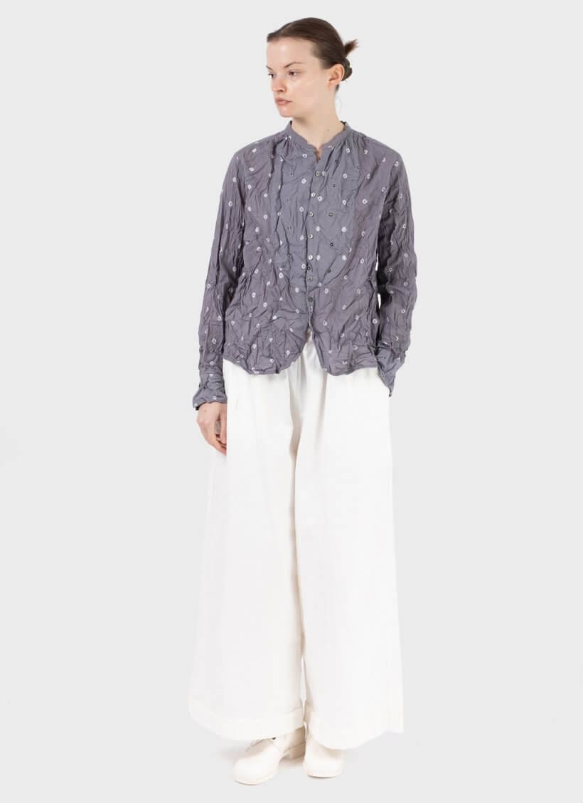 Pas De Calais Indian Lawn Shibori Blouse